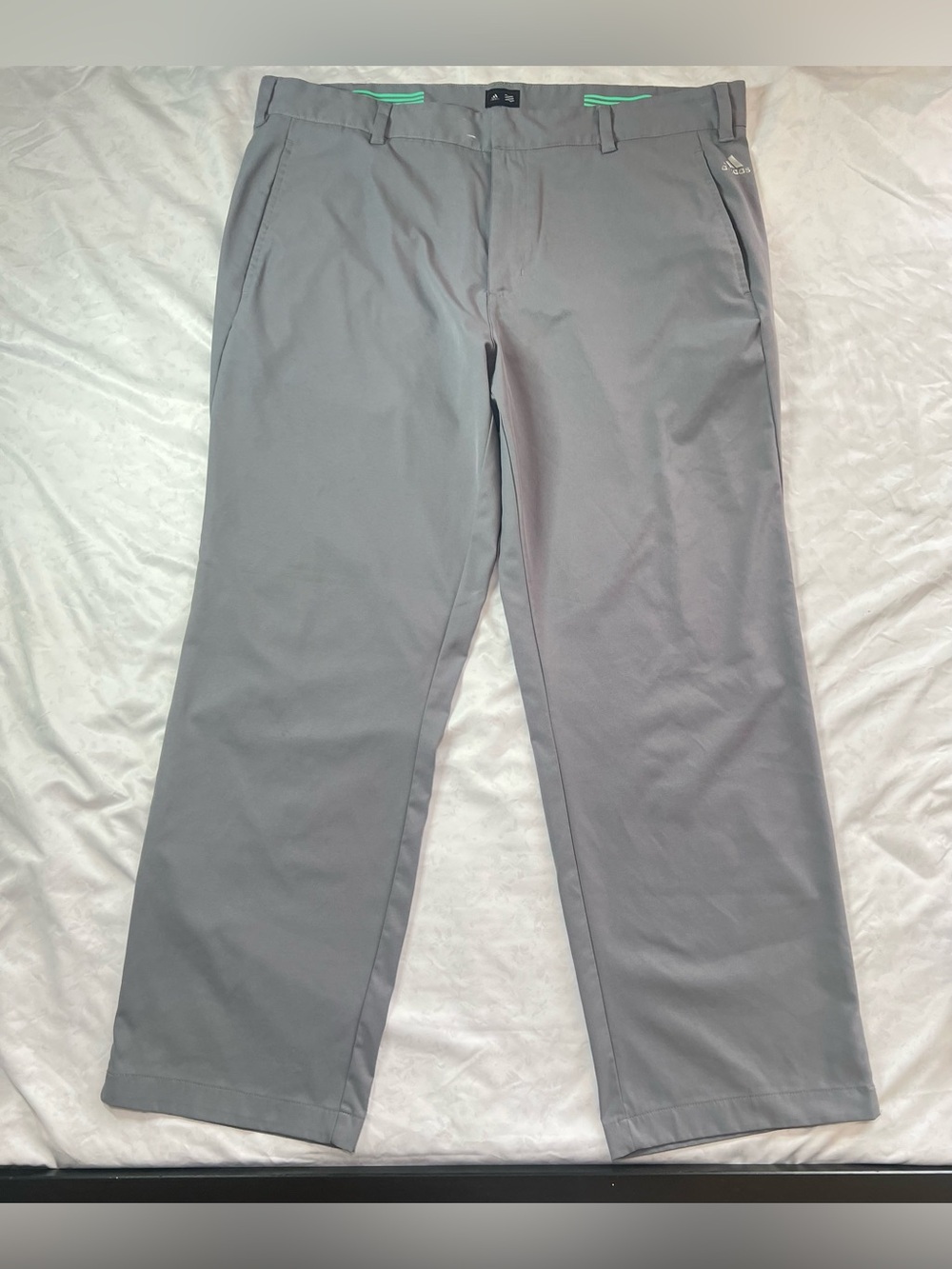 Adidas Men’s Lightweight Pure Motion Stretch  Golf Pants, Gray, Size 38x30